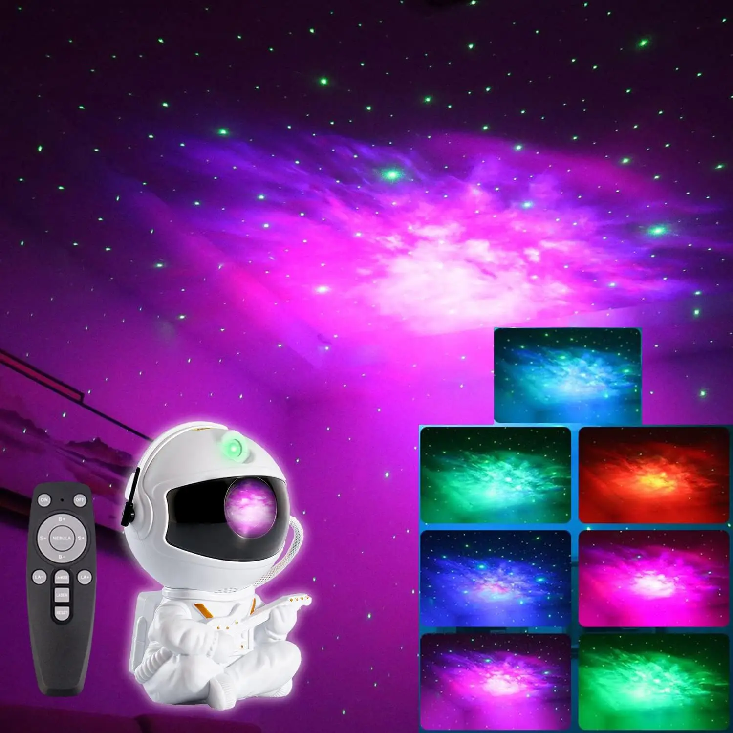 Astronaut Projector Nachtlampje Nebula Galaxy Star Plafond Galaxy Lights Home Party Decoratieve Slaapkamer Kinderen Kindercadeau