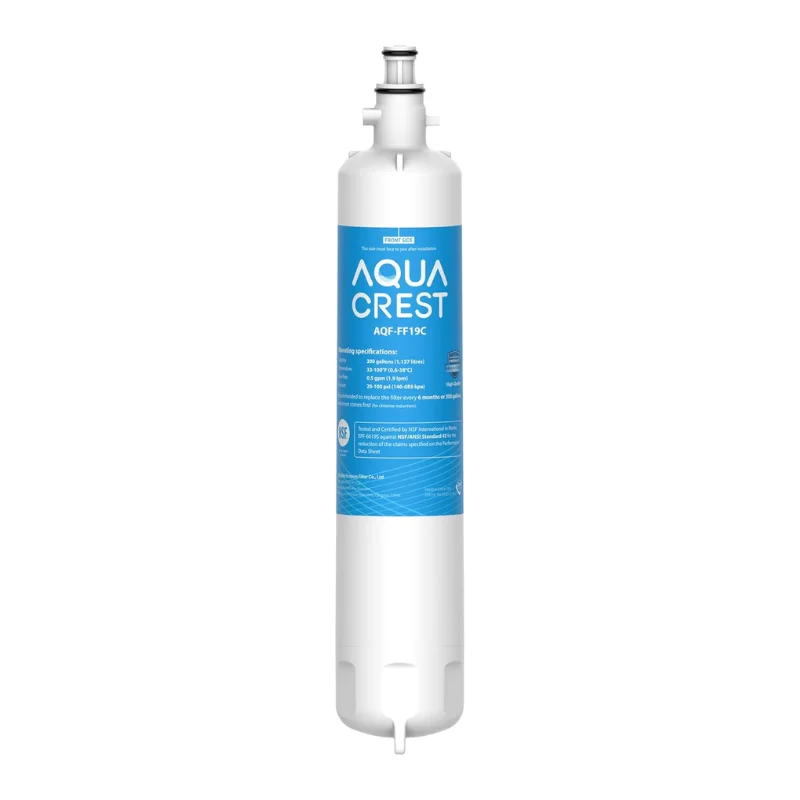 AQUA CREST AQF-FF19C Replacement for GE® RPWFE®, RPWF (with CHIP) Refrigerator Water Filter, Compatible with GYE22HMKES, GYS22GM