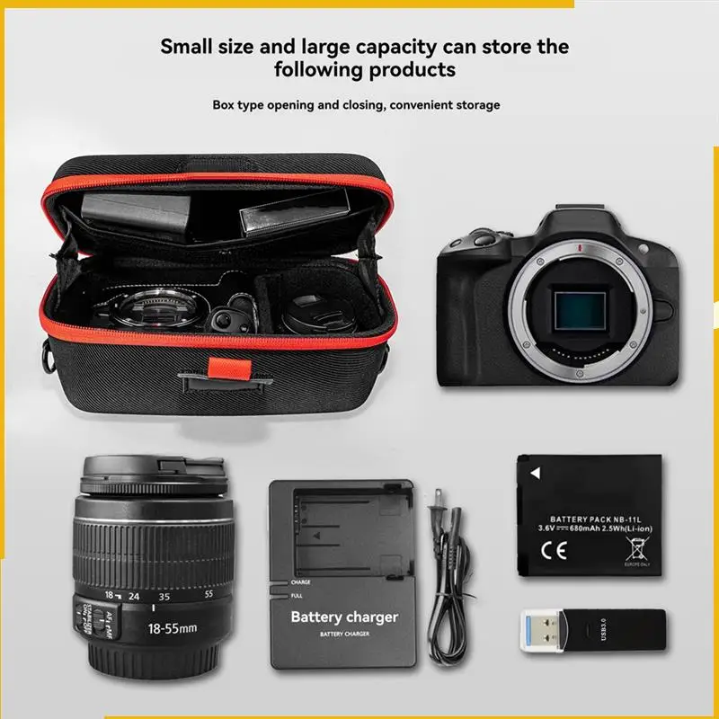 

Сумка для камеры A93P Fordslr Canon Forcanon EOS Rebel R100 / R50 / T7 / R5 / R6 Mark II / R7 / R8 / 90D / 5D Mark IV