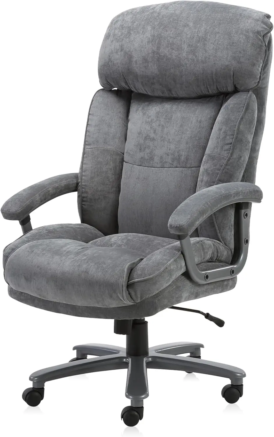

Ergonomic Big And Tall Executive Office Chair With Upholstered Swivel 400Lbs High Acity Adjustable Height Thi Padding Headrest