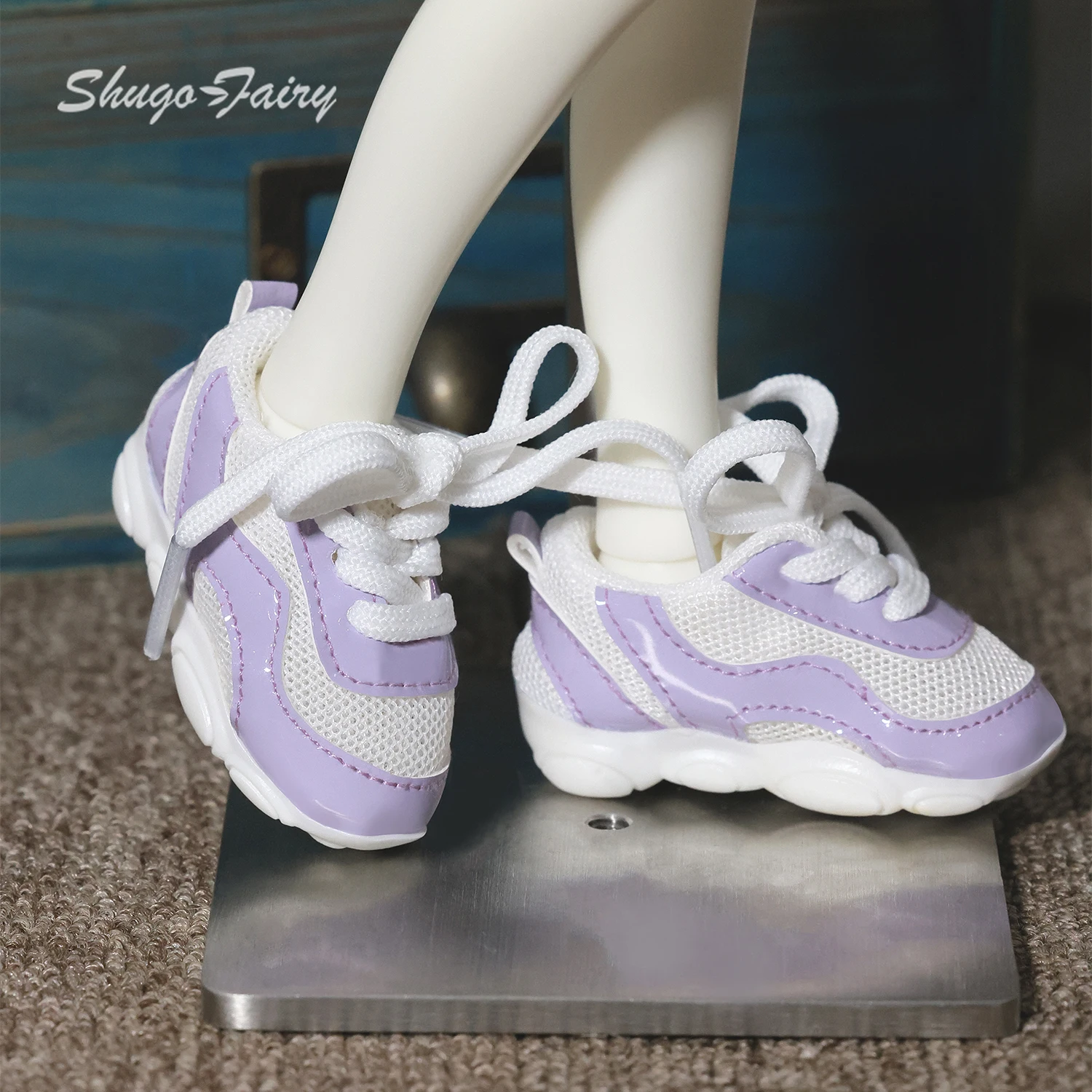 シュガフェアリー 1/4 ボールジョイントドール用シューズ モダーファッション 厚底スポーツ＆カジュアルシューズ ルッツフィート WX4-420 アクセサリー ミニシューズ