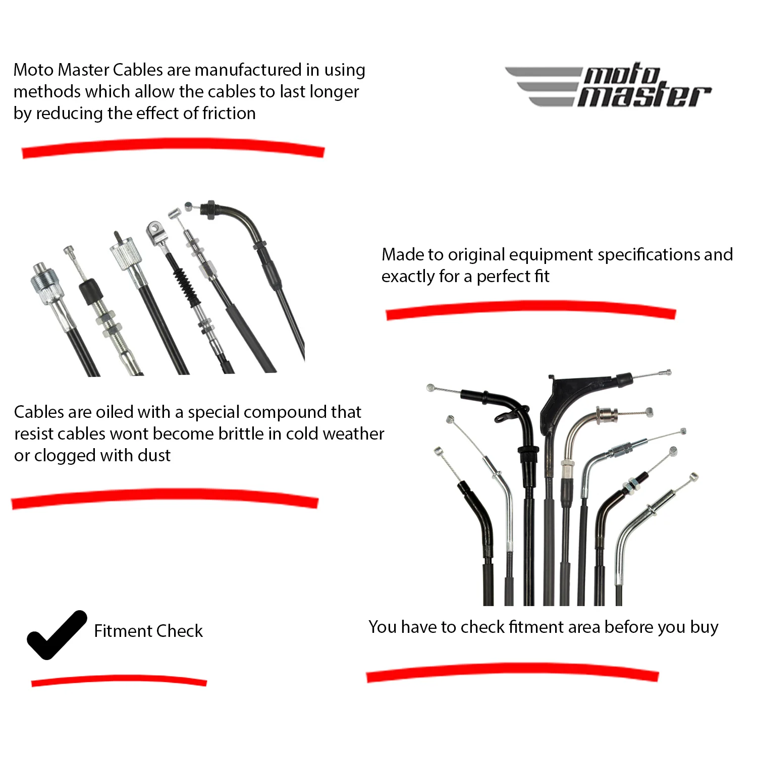 MotoMaster 32731242136 Choke Cable  for BMW R 65 LS (1981-1985)