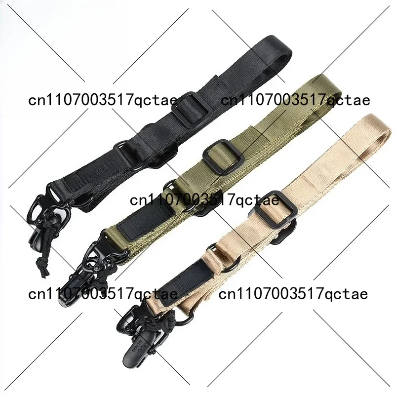 Tactical Soft Elastic Single and Double Point Back Sling with Quick Release Metal QD Buckle for AR Series