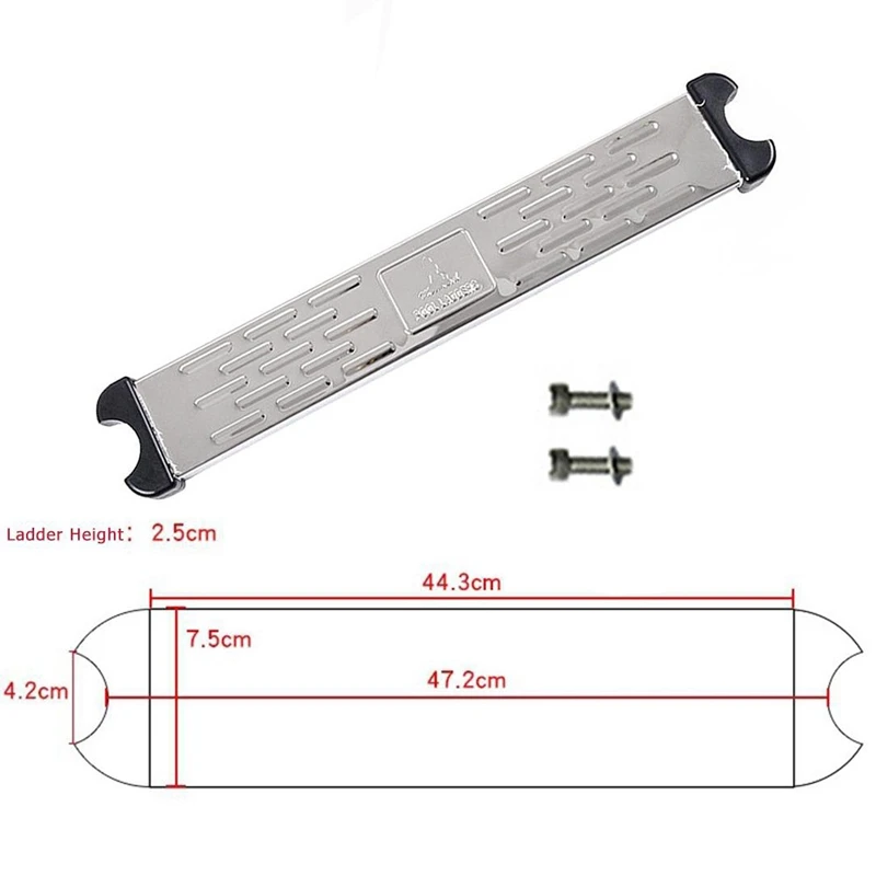 Swimming Pool Ladder Rung Steps Stainless Steel Replacement Anti Slip Ladder Swimming Pool Accessories-A50M