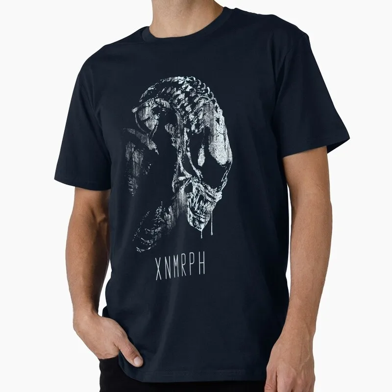 XNMRPH 0710 Xenomorph Retro Sic-Fi Alien Gift T shirt Short Sleeve Tee 100% cotton Print Graphic Clothes US size tops