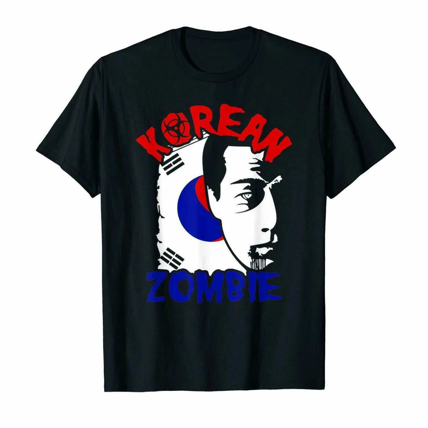 

The Korean Zombie T Shirt New 100% Cotton Short Sleeve O-Neck T-shirt Casual Mens Top Size S-3XL