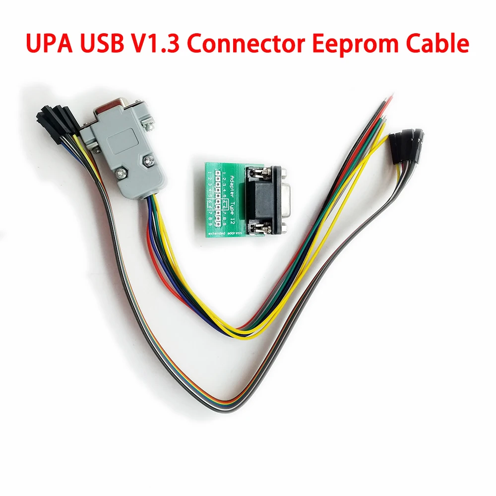 

UPA USB Programmer V1.3 Full Kit TMS NEC Eeprom Board 8 Soic Clip With UPA 1.3 And Xprog Works Perfect UPA Eeprom Adapter