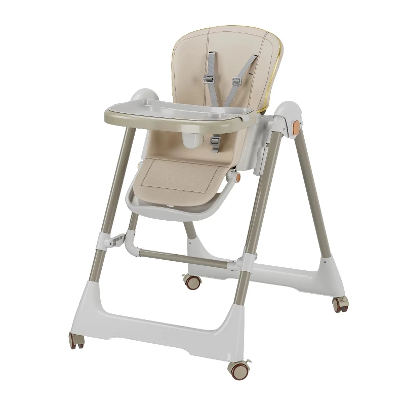 

Swing High Chair Adjustable Height and Footrest Baby Toddler Feeding Booster Chair