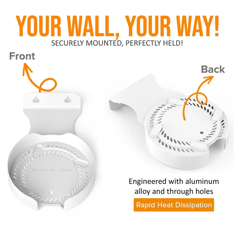 

ABPR-2X Aluminum Alloy Router Wall Mount Bracket For TP-Link Deco BE75/BE85/BE95/BE17000 Whole Home Mesh Wifi 7