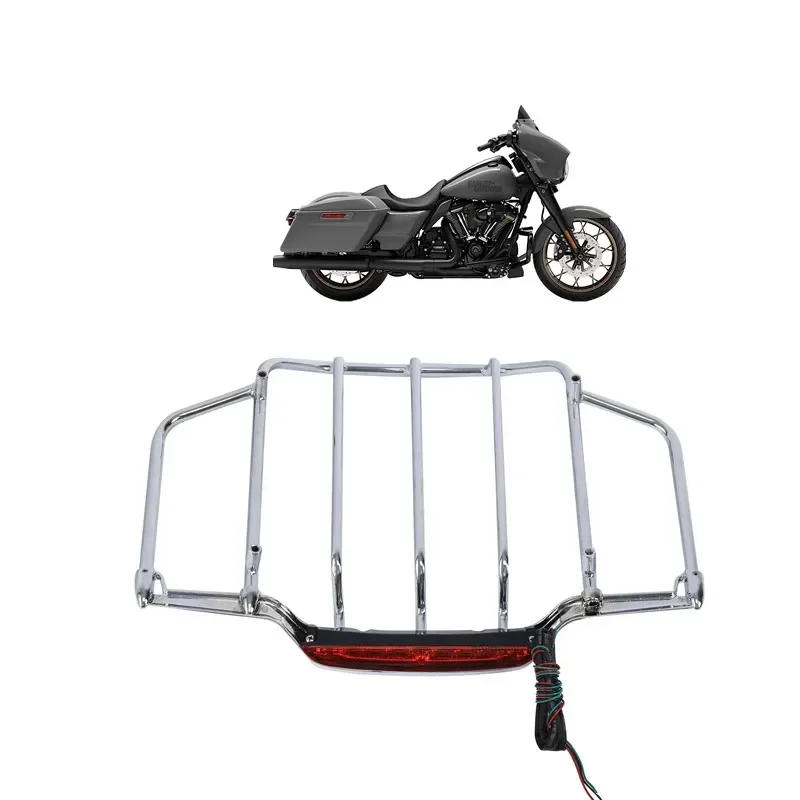 

Для Harley Touring Road King Electra Street Glide 2014-2022 мотоциклетные аксессуары Tour Pack верхний багажник со светодиодной подсветкой