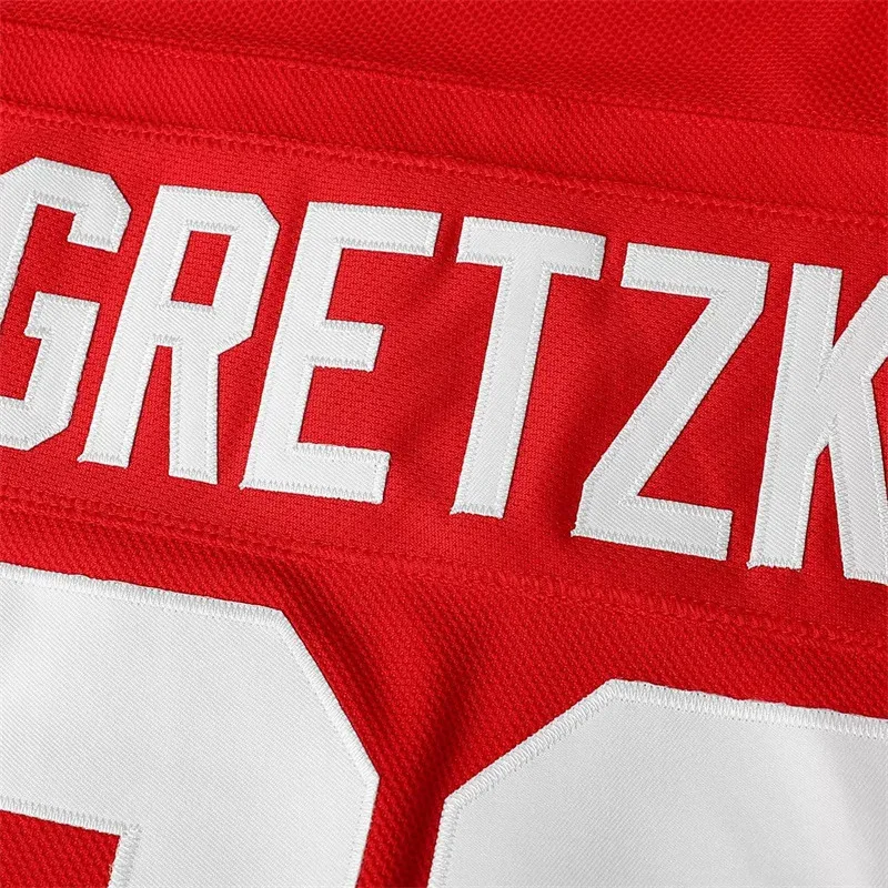 كندا # 99 Gretzky هوكي الجليد جيرسي الرجال ملابس رياضية في الهواء الطلق تأثيري القمم الهيب هوب ملابس الحفلات قميص موضوع الطرف