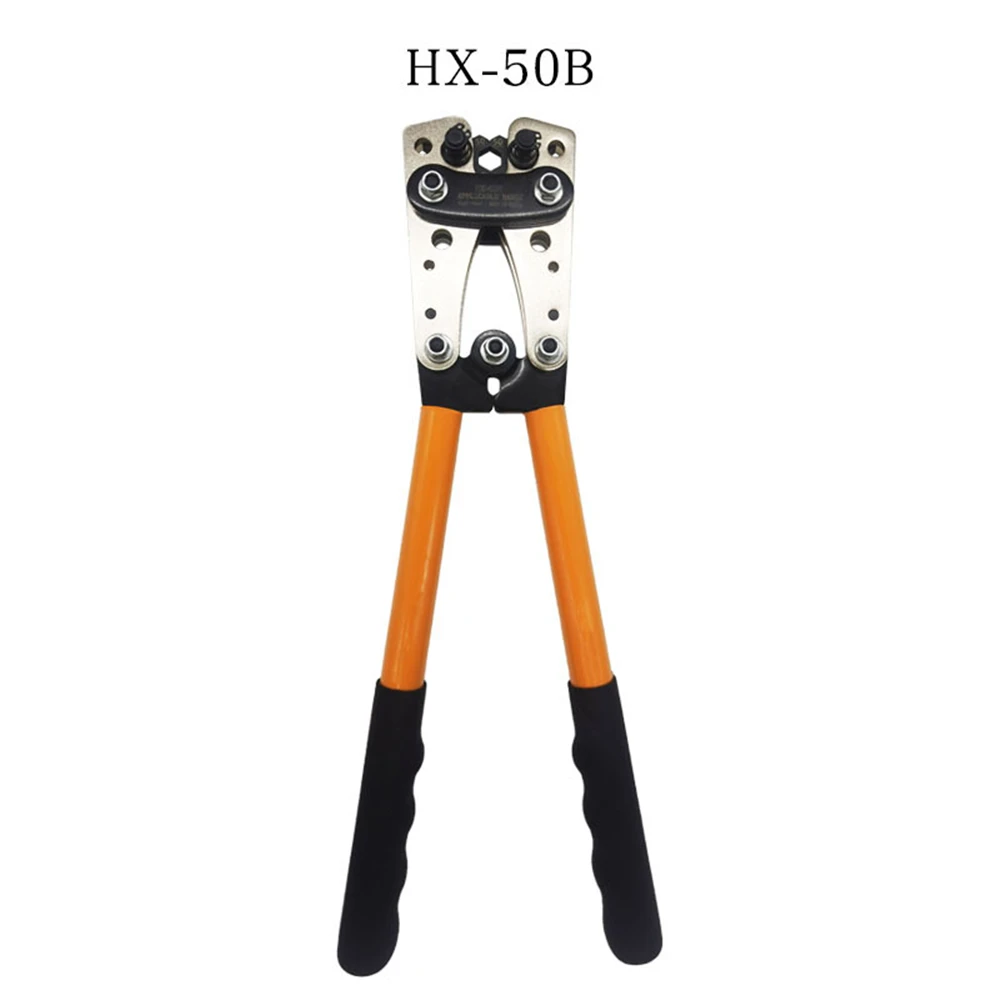 

HX-50B Crimping Pliers 6-50mm²/AWG22-10 Tube Terminal Crimper Hex Crimp Tool Battery Cable Hand Tools Cold-press Terminal