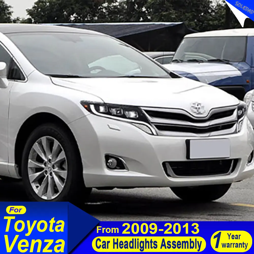 

Для Toyota Venza 2009-2013: Светодиодные фары-проекторы с дневными ходовыми огнями, автомобильные аксессуары