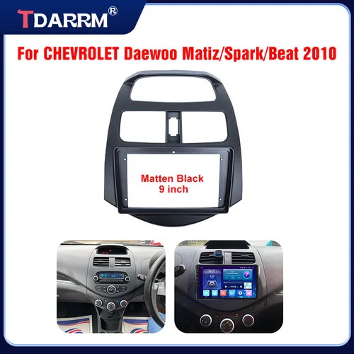 Imagen 2 del producto Arnés estéreo de Radio Android, marco de cable de tablero de navegación canbus para CHEVROLET 2010-2014 Daewoo Matiz Spark Baic Beat de 9 pulgadas