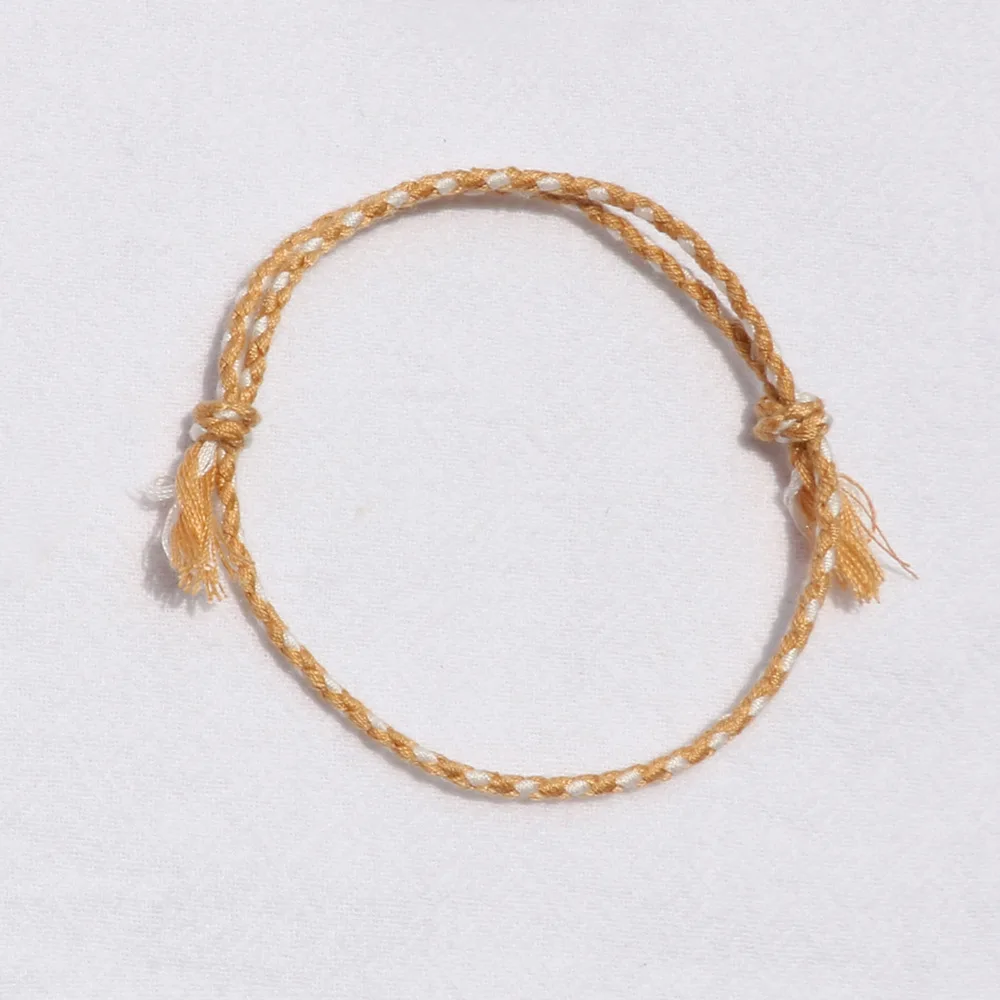 Einfarbiges Geflochtenes Baumwollseil-Armband für Männer, Retro Tibetisches Handgefertigtes Mehrschichtiges Armband für Frauen, Modisches Schmuckzubehör – Detail 22