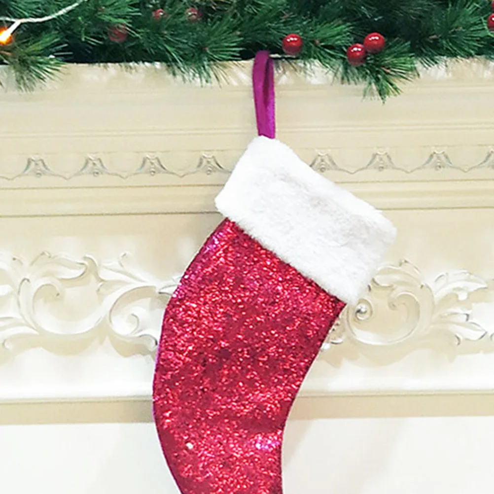 

Christmas Stockings Candy Gift Bag Decorative Stocking For Fireplace Wall Kitchen Mermaid Stockings Party Festival