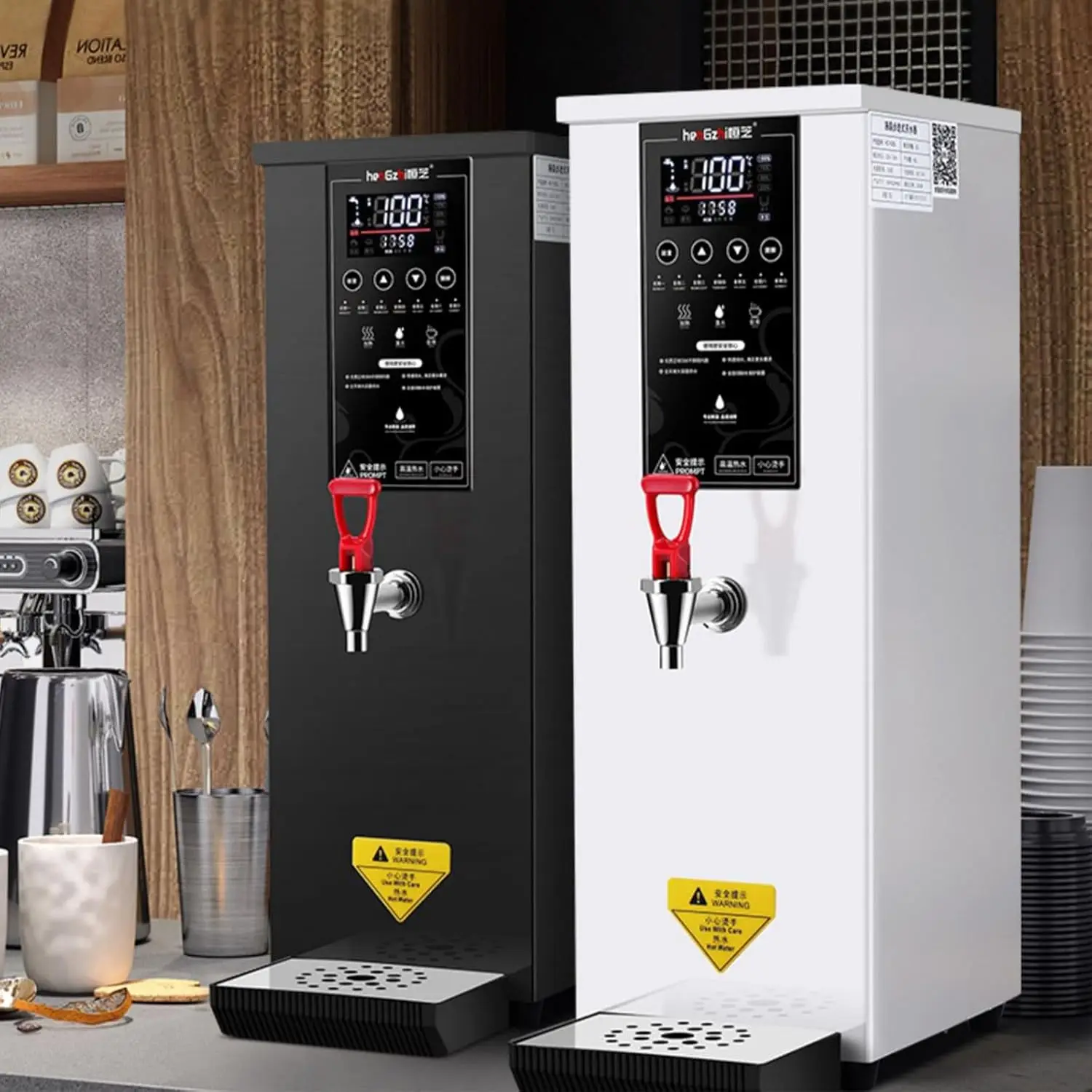 Commercial Water Boiler 5 Gallon, Hot Water Dispenser Countertop, 25L 3000W Hot Water Dispenser for Home, Office, LCD Touch Scre