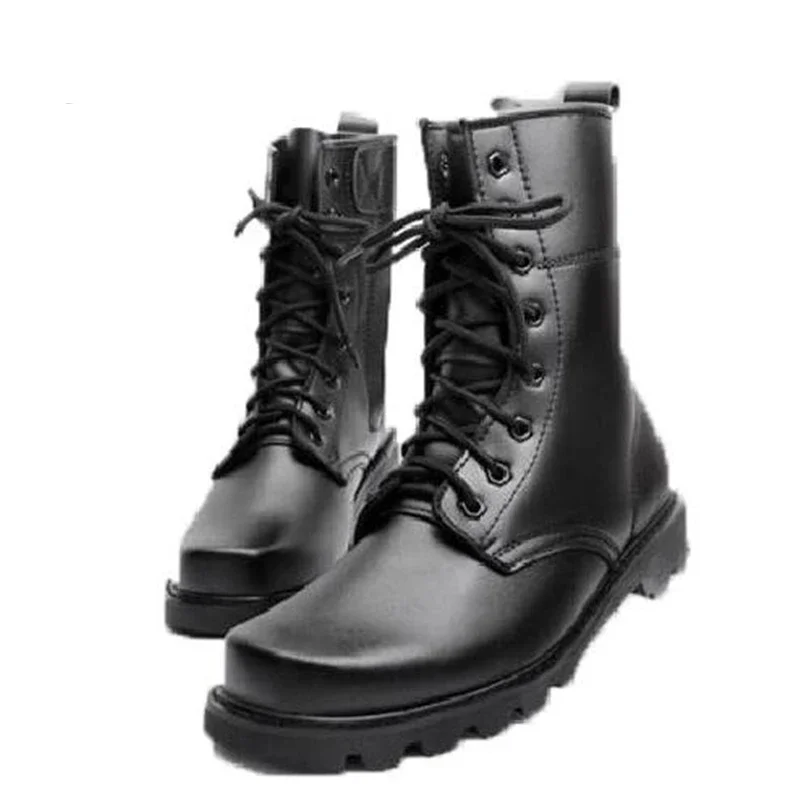 Military Boots Steel Toe Outdoor Man Snow Ankle Boots Sheep Fur Work Safety Shoes Hunting Hiking Male Army Tactical Combat Boots