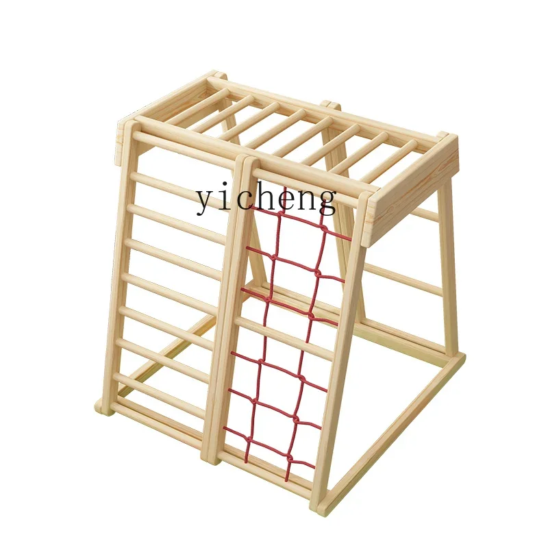 

YY Children Slide Indoor Solid Wood Baby Climbing Frame Swing Combination Home