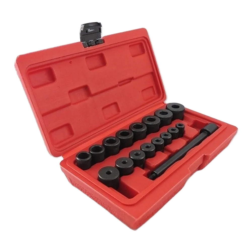 Clutch Alignment Tool Set 17 Pieces for Flywheel For Pilot Hole Setup and Clutch Assembly on Various Car Makes and Models