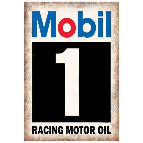 1 Vintage Racing Motor Oil Blechschild Wandkunst Garage Dekor Retro