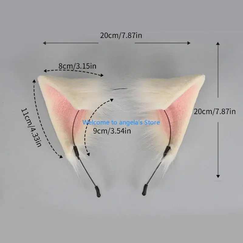 X4YC Lễ Hội Âm Nhạc Mèo Đầu Bé Gái Băng Đô Quấn Tóc Cosplay Nhân Vật Anime Đầu