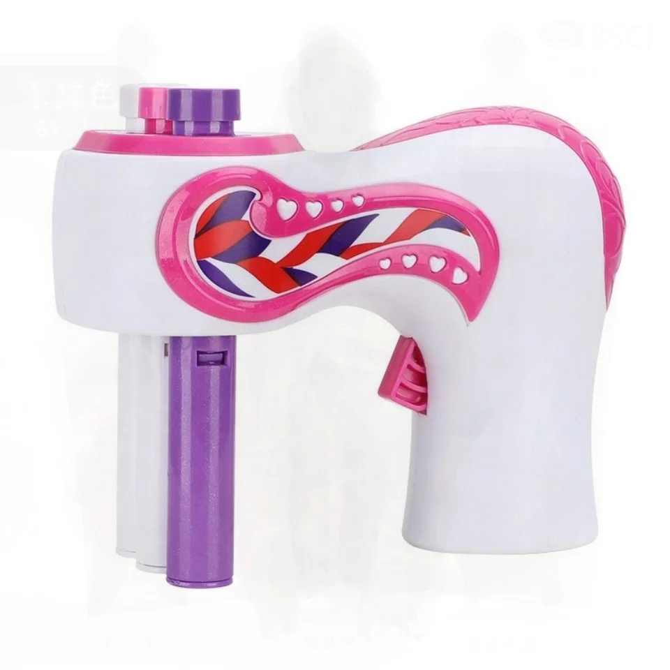 Dispositivo automático de trança de cabelo para crianças, faça você mesmo, meninas, casa de brincar, máquina de tranças de maquiagem, brinquedo para brincar criativo e diversão de cabelo