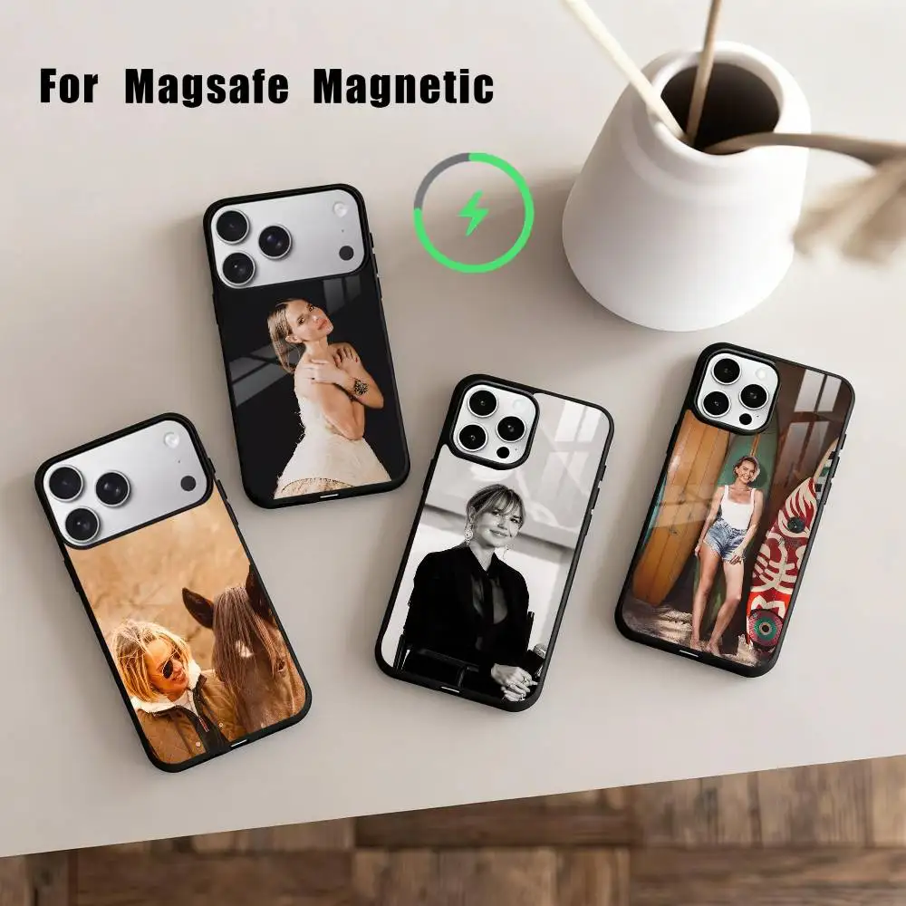 

Actress A-Arielle K-Kebbel Phone Case For iPhone17,16,15,14,13,12,11 Plus,For Magnetic Wireless Charge Cover