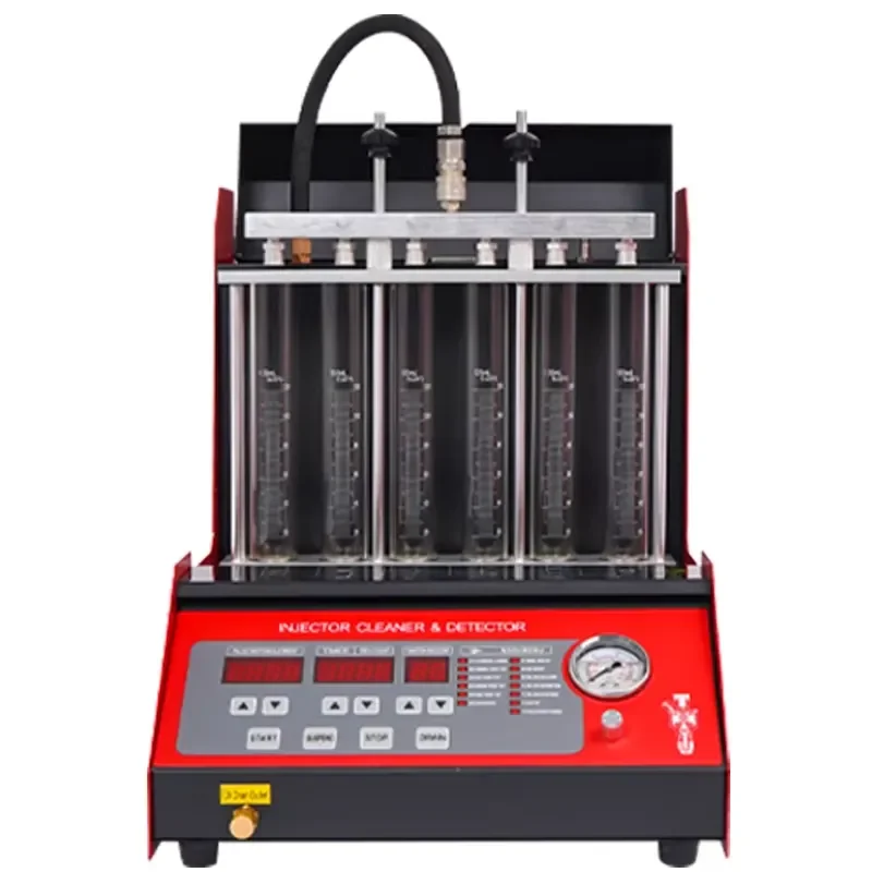 Automotive Fuel Test Bench Karjoys KJ-6C 6 Cylinder Fuel Injector Cleaner and Petrol Injector Cleaning Equipment