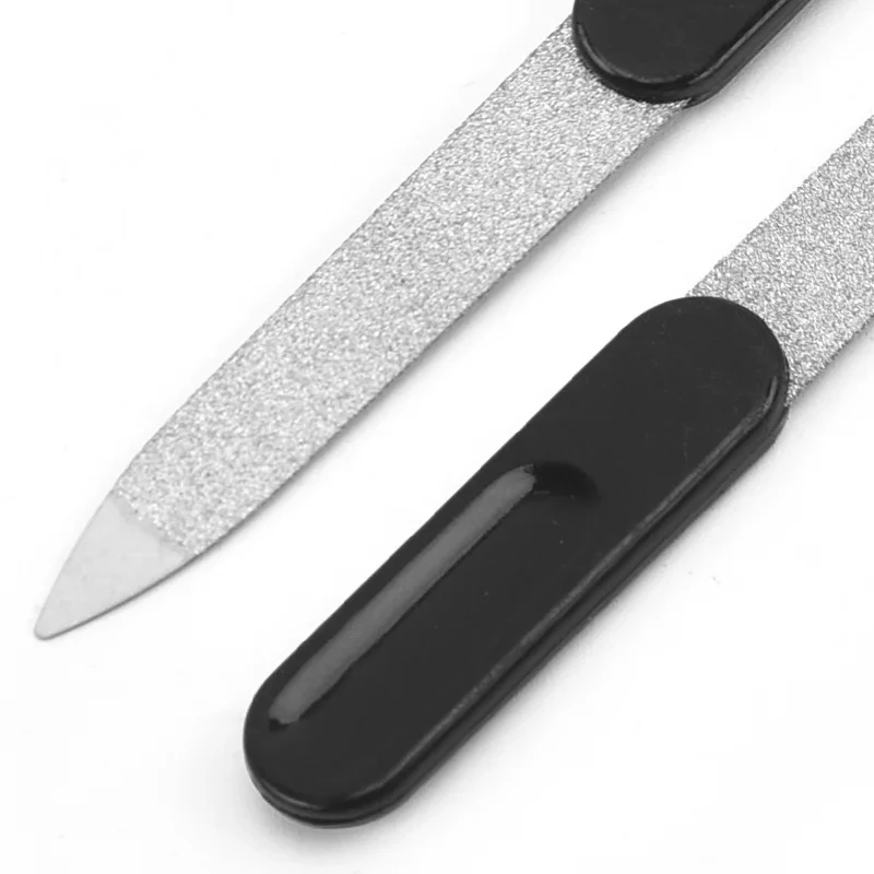 ملف أظافر احترافي بمقبض بلاستيكي ، فولاذ مقاوم للصدأ ، عازل فرك صغير ، أدوات تجميل الأظافر