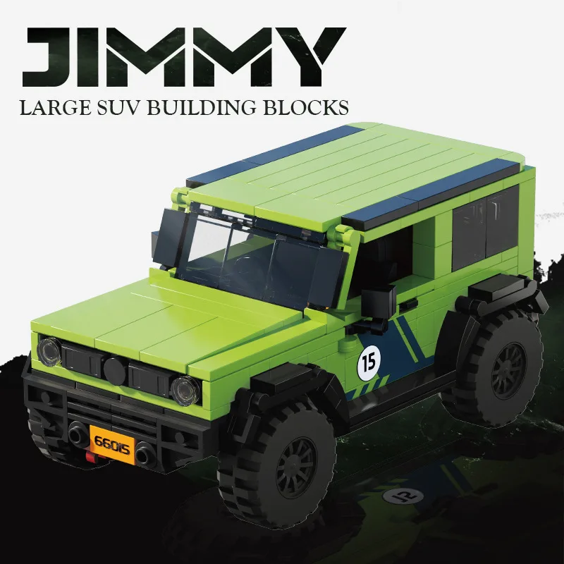 Technical Off-road Racing Vehicle Truck Model Building Blocks City Suzuki Jimny Car Desktop Decoration Bricks Toys for Kids Gift