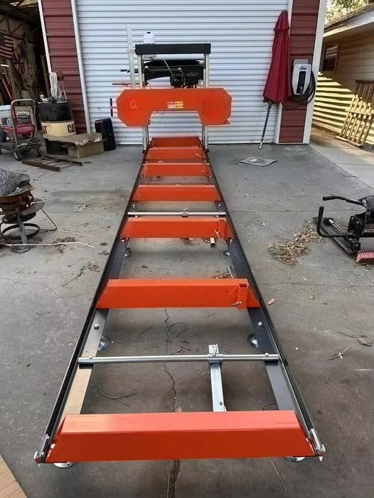 منشار خشب أفقي محمول بسلسلة، آلة نشر الخشب، منشار لقطع الأخشاب