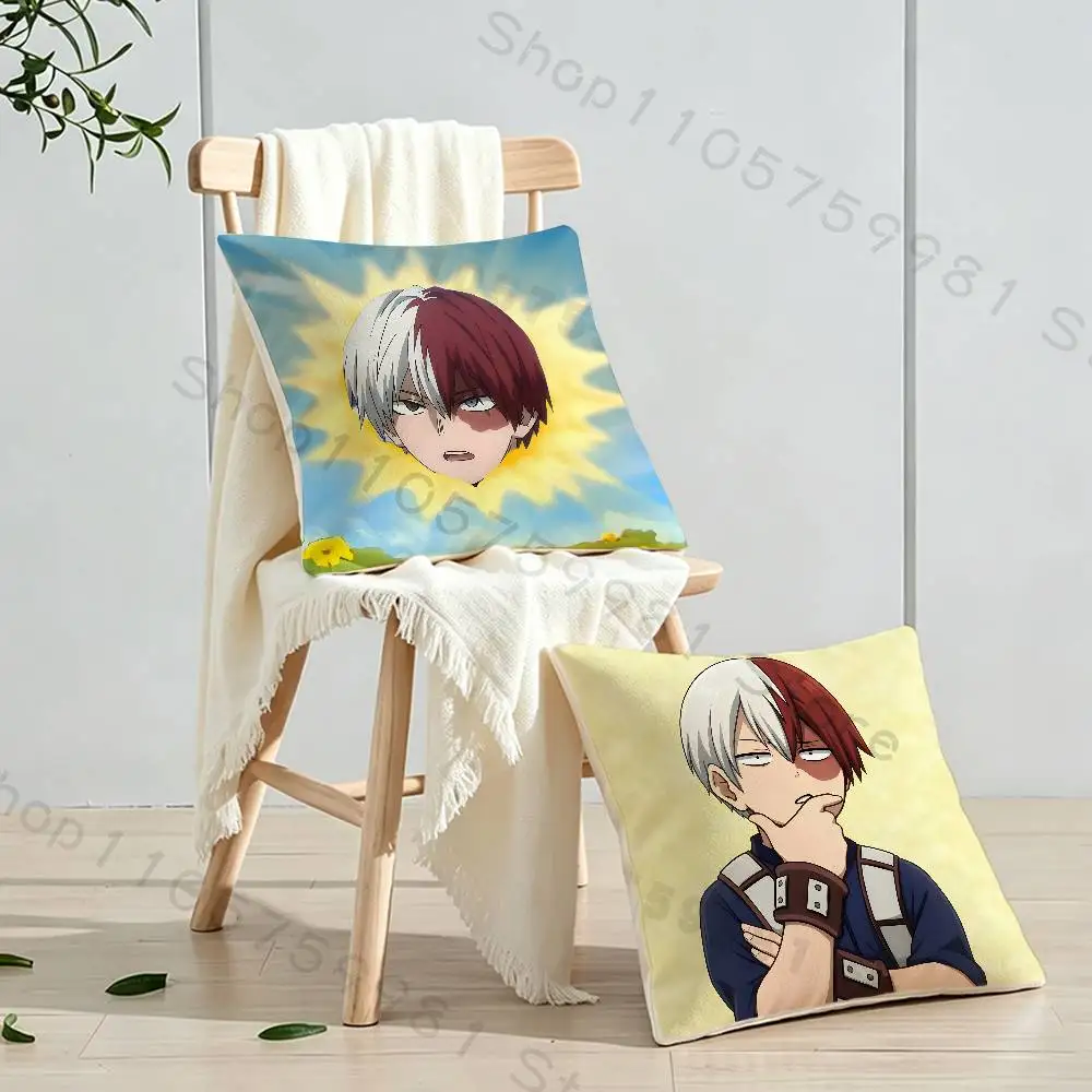 S-Shoto T-Todoroki Natural Airhead Cartoon Printing Pillowcase Customized Pillow Cover for Sofa Home Decor
