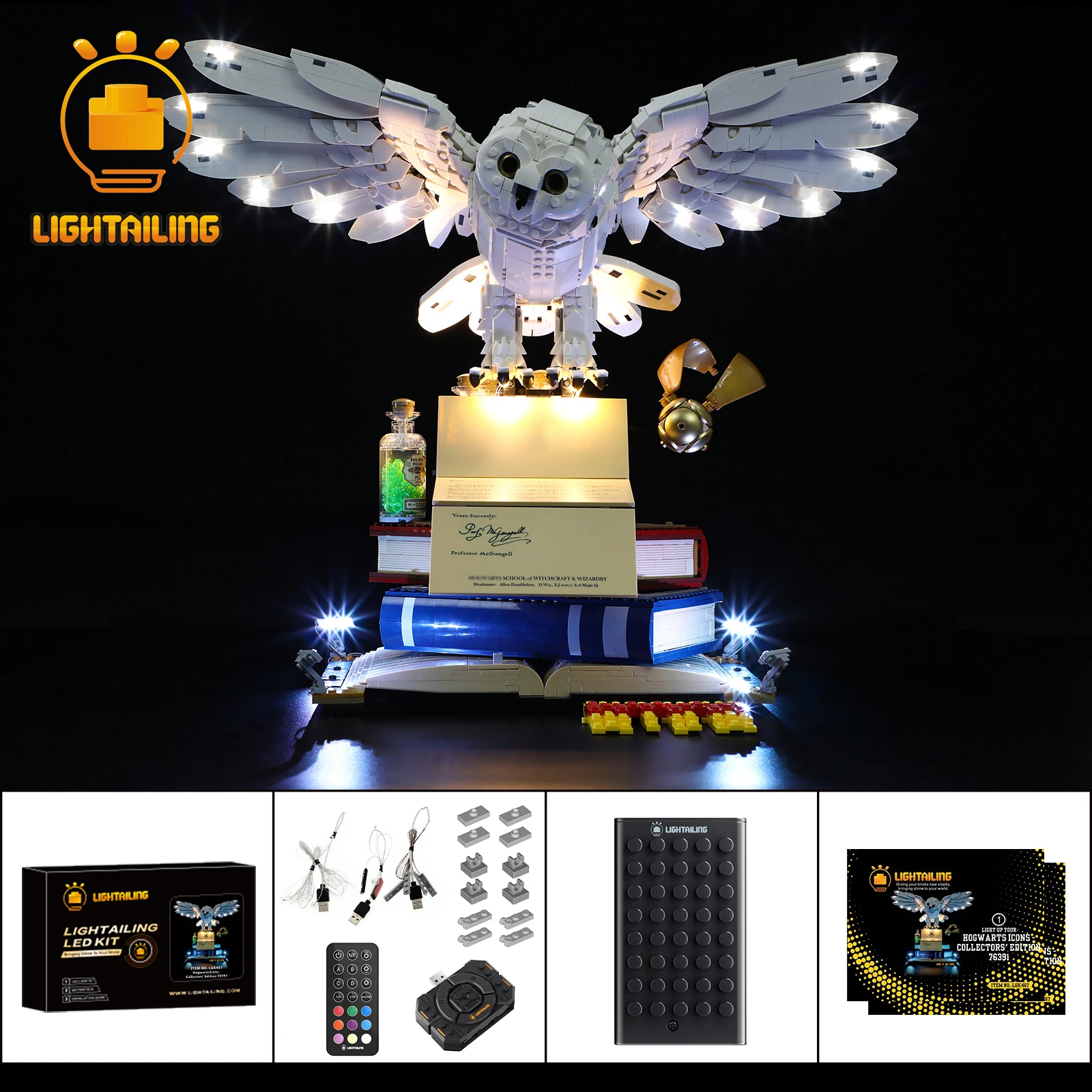 

LIGHTAILING LED Light Kit for 76391 Icons Collectors Edition Building Blocks Set (NOT Include the Model) Brick Toys for Children