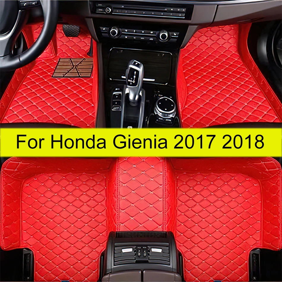 Car Floor Mats For Honda Gienia 2017 2018 Custom Auto Foot Pads Automobile Carpet Cover Interior Accessories