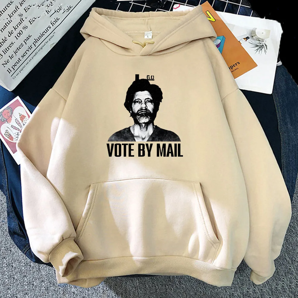 Vote By Mail Ted Kaczynski TedK Hoodies Long Sleeve Casual Winter Sweatshirts Mens Streetwear Moletom Masculino Male Ropa Hombre