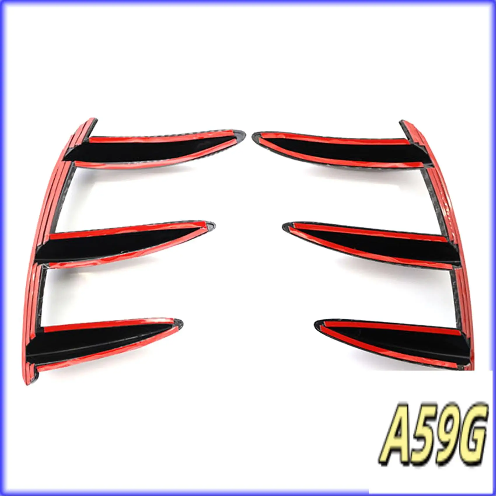 

G9-Carbon Fiber Rear Bumper Lip Spoiler Canards Vents For Mercedes Benz W176 A200 A250 A45 AMG Car Accessories