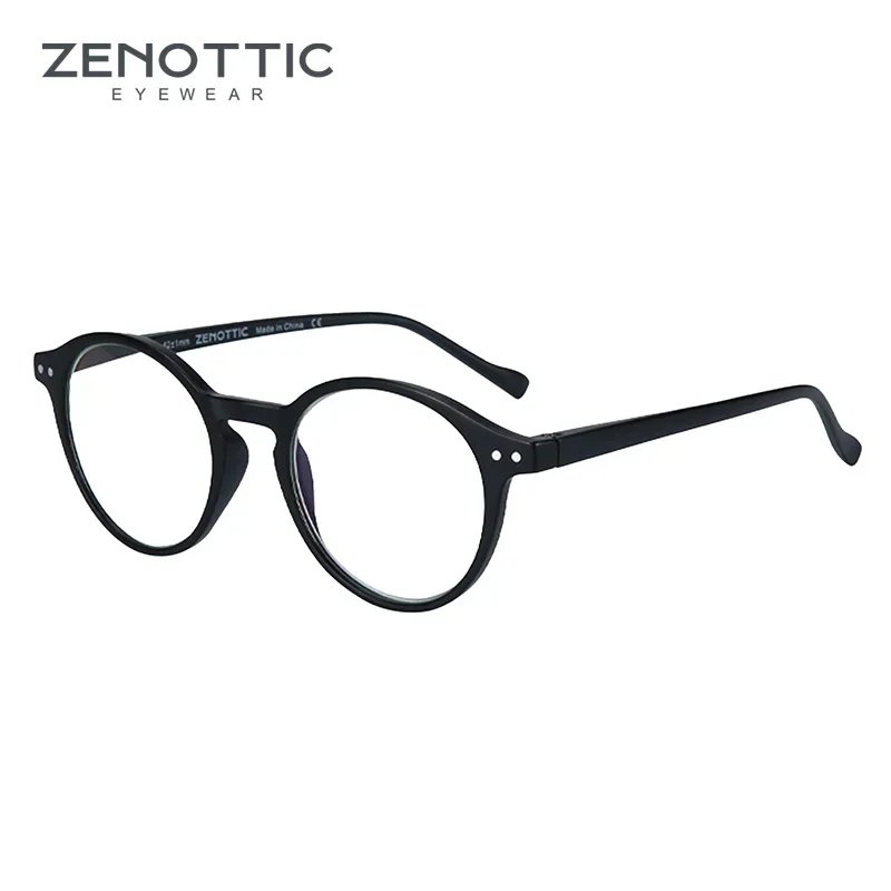 Zenot tische Retro runde Brille gegen blaues Licht/photo chrom/Myopie/Hyperopie/progressive Brille für Unisex – Detail 4