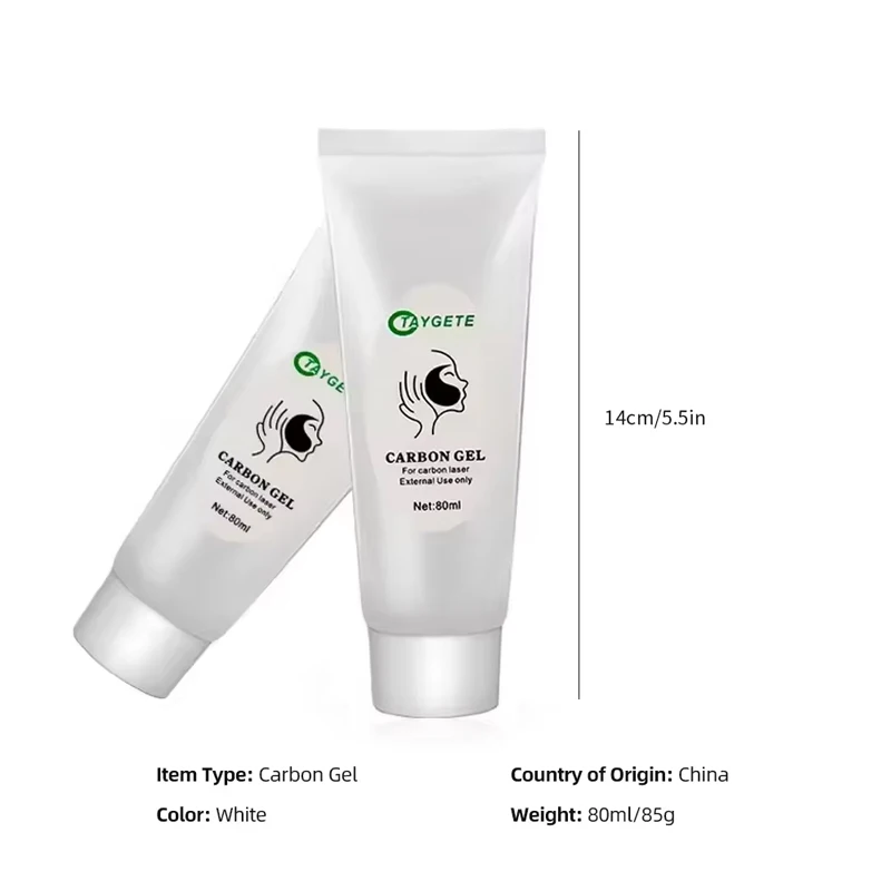 Black Carbon Gel Deep Cleaning Moisturizing Face Cream For ND Yag Laser Skin Rejuvenation Removal Blackhead Whitening Skin Care