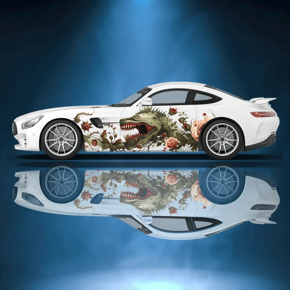 Adesivo in vinile per auto con piante carnevole, adesivo autoadesivo in PVC, adatto per camion, SUV, decorazione, accessori auto, regalo