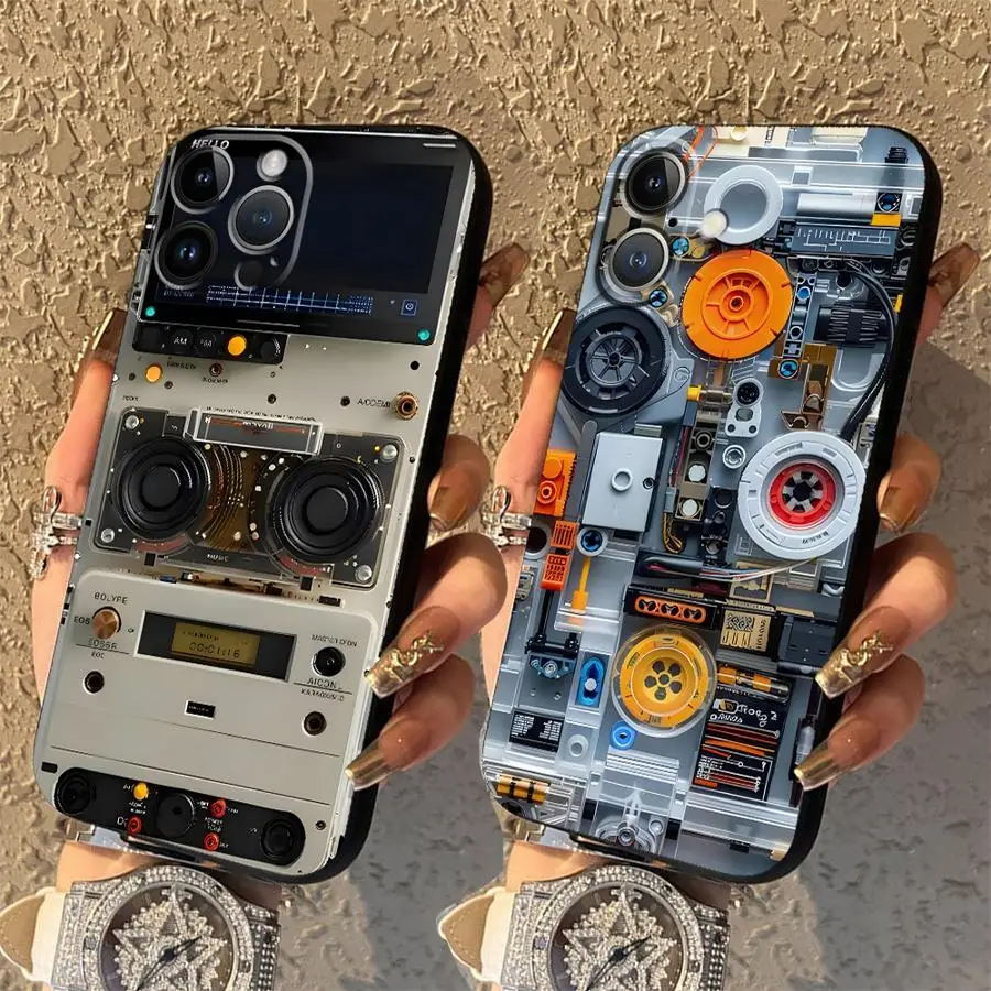 Funda Phone Cover Case for Apple iPhone 17 Pro Max 17e 16 Air 15 Pro 7 8 13 12 11 XR XS MAX 14 Retro Music Radio view 2