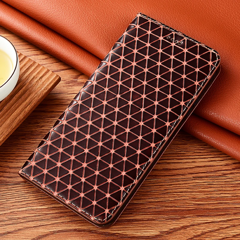 Luxury Diamond Genuine Leather Case For HTC U11 U12 U20 Plus U23 Pro Desire 22 Pro 5G Flip Cover Wallet Phone Cases