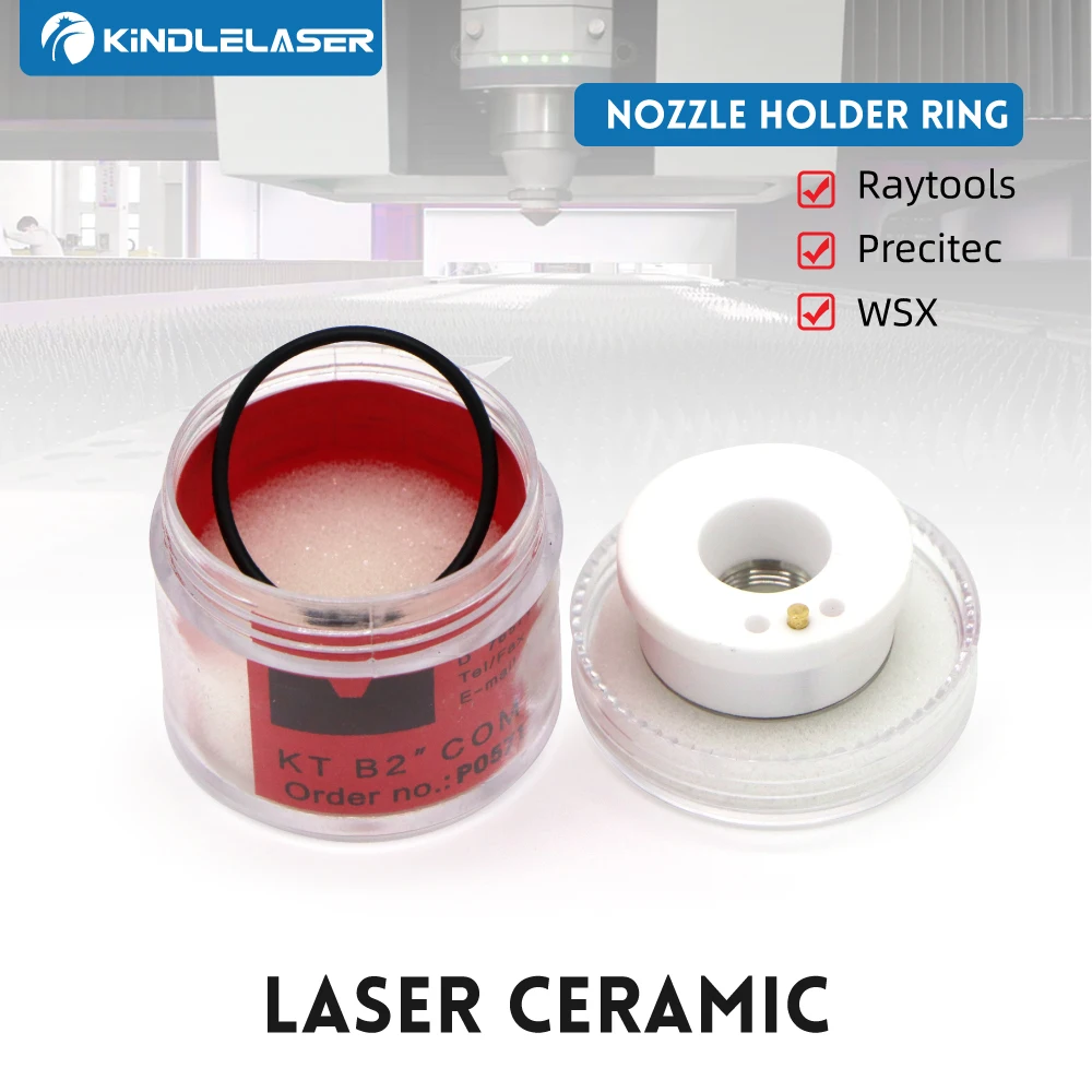 Supporto per ugello ad anello in ceramica Laser 28/32mm OEM Precitec Raytools testa in fibra WSX P0571-1051 KT CON Procutter Lightcutter BT230 240
