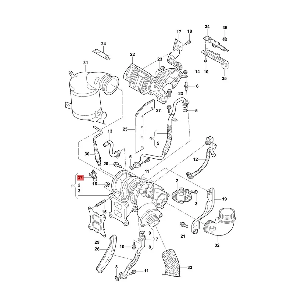 06F 906283 Válvula F de Control de presión de refuerzo N75 para VW Passat GTI AUDI A4 A5 A6 Q5 TT A3 A1 1,8 y 2,0 TFSI TSI 06F 906283 Un 06F 906283 B B B