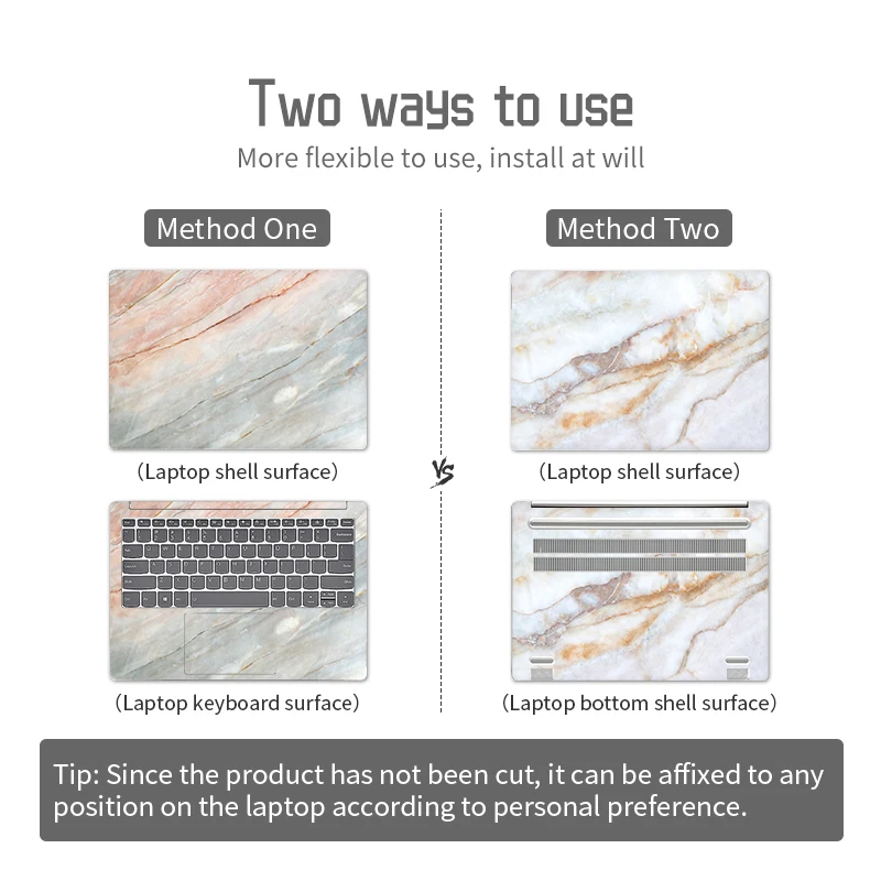 DIY Cover Laptop Skins Stickers Notebook PVC Skin For Macbook/Lenovo/Asus/HP/Dell Decorate Decal