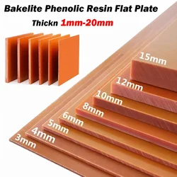 Bakelite Phenolic Resin Sheet Plate CNC Insulation Electrical Board Orange Red Thick 1mm to 20mm Width 100/200/300mm