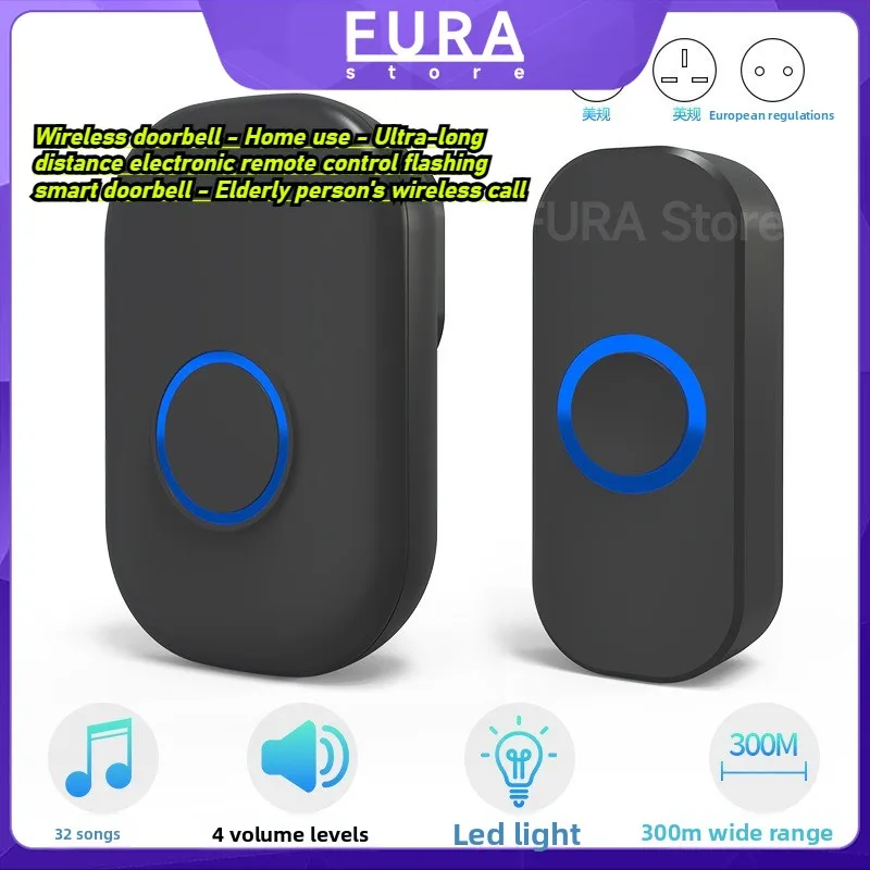 Sonnette télécommandée sans fil, maison intelligente, interphone intelligent étanche