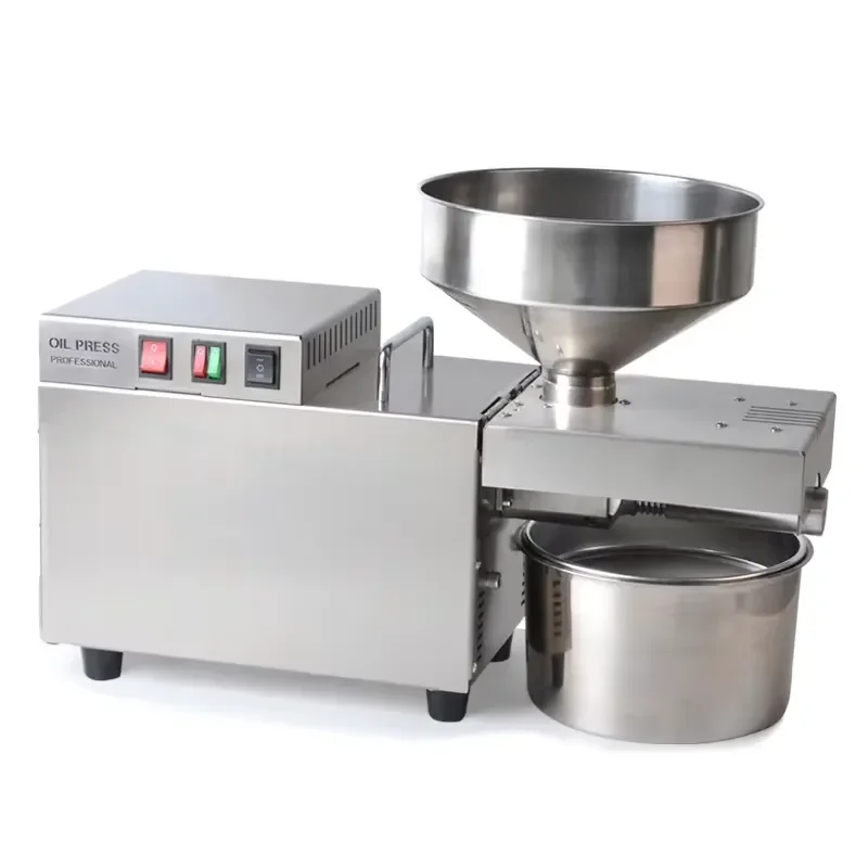 S9 Commercial Oil Press Machine Automatic Cold Hot Press Industrial Grade Stainless Steel Electric Oil Extractor for Seeds