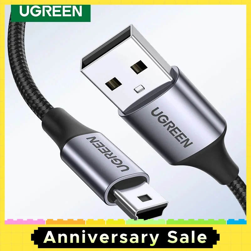 Ugreen Mini USB Cable Mini USB to USB Fast Data Charger Cable for MP3 MP4 Player Car DVR GPS Digital Camera HDD Mini USB