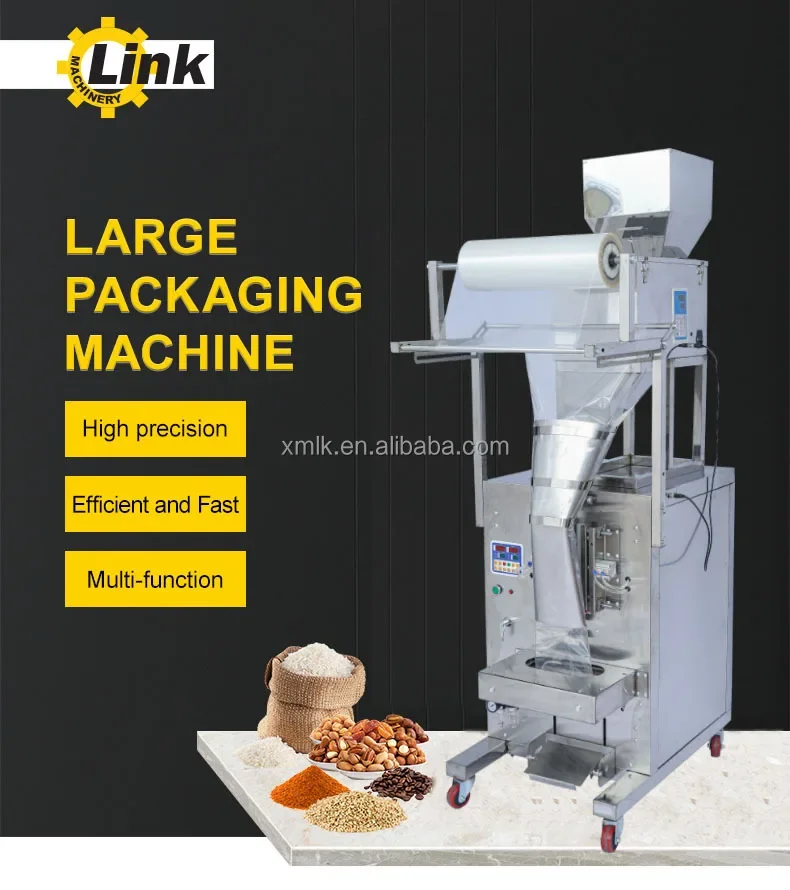 Fully Automatic Multifunctional Vertical Rice Grain Nut Popcorn Potato Chips Nitrogen Packing Machine